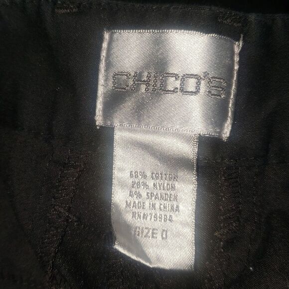 Chico's black capri pants Size 0 - Picture 5 of 5